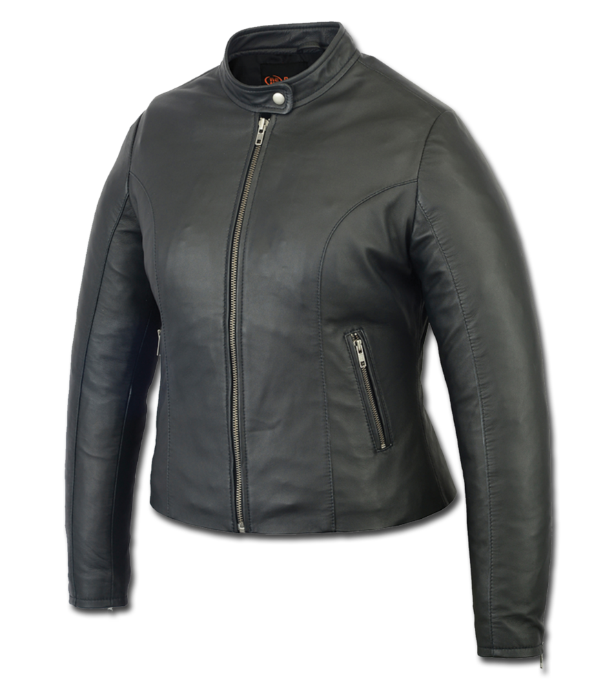 DS843 Women's Stylish Lightweight Jacket Women's Leather Motorcycle Jackets Virginia City Motorcycle Company Apparel 