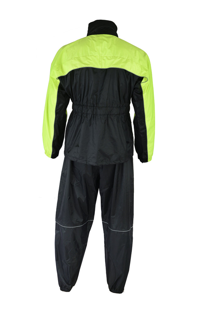 DS592HV Rain Suit (Hi-Viz Yellow) Rain Suits Virginia City Motorcycle Company Apparel 