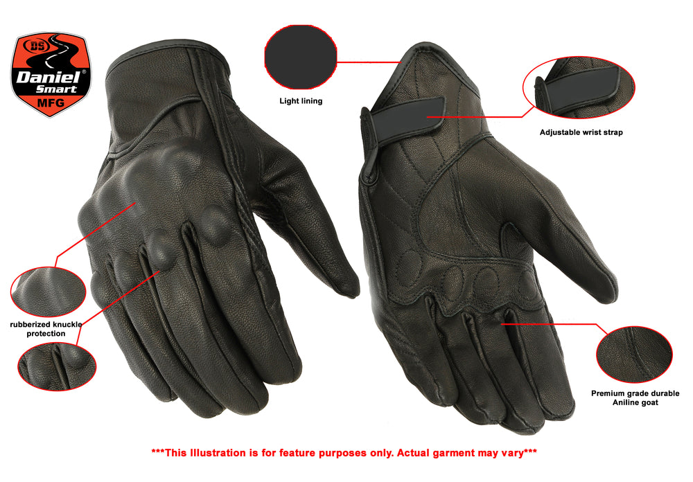 DS78 Premium Sporty Glove Men's Lightweight Gloves Virginia City Motorcycle Company Apparel 