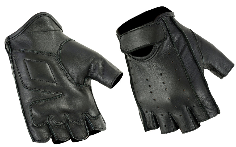 DS64 Premium Fingerless Cruiser Glove Men's Fingerless Gloves Virginia City Motorcycle Company Apparel 