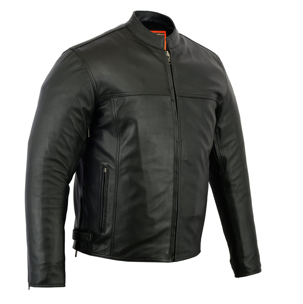 DS718 Men's Scooter Jacket Men's Leather Motorcycle Jackets Virginia City Motorcycle Company Apparel 