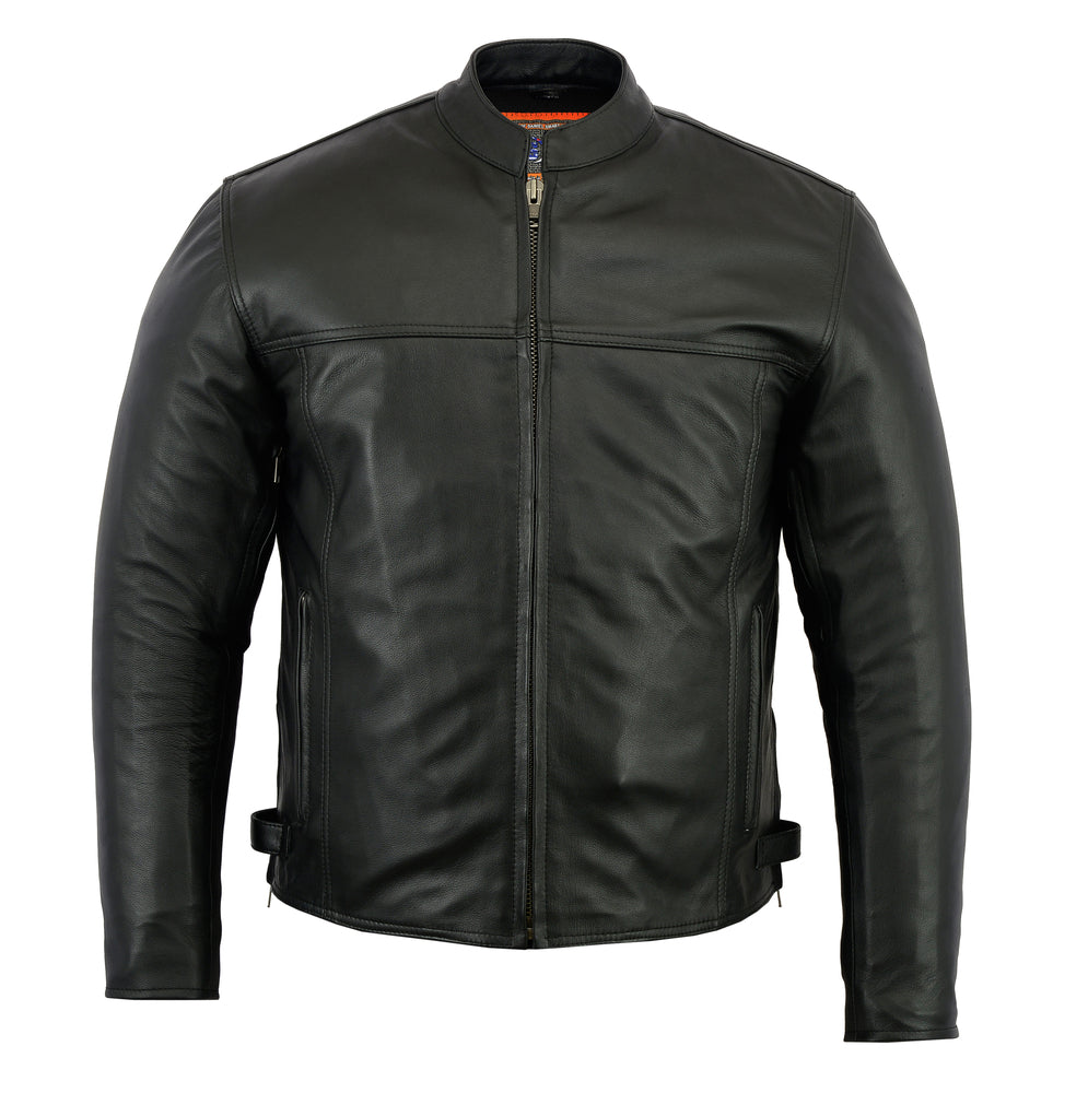 DS718 Men's Scooter Jacket Men's Leather Motorcycle Jackets Virginia City Motorcycle Company Apparel 