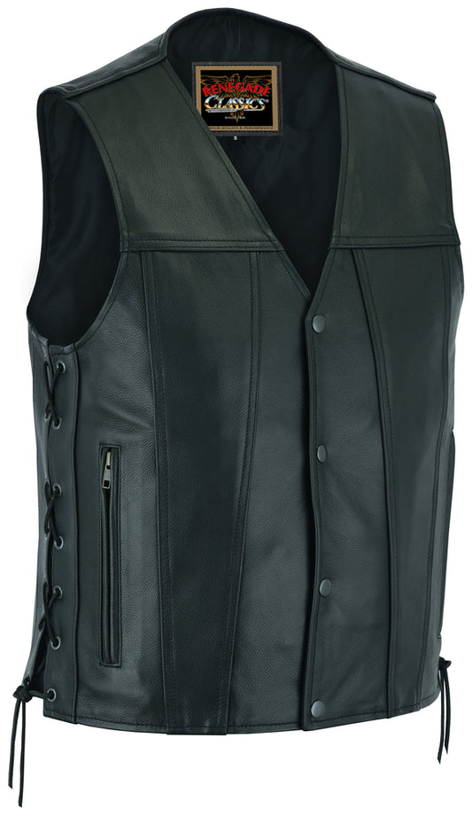 RC105 Men's Single Panel Concealed Carry Vest Men's Vests Virginia City Motorcycle Company Apparel in Nevada USA