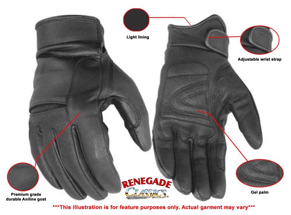 RC44 Premium Cruiser Glove Men's Lightweight Gloves Virginia City Motorcycle Company Apparel in Nevada USA