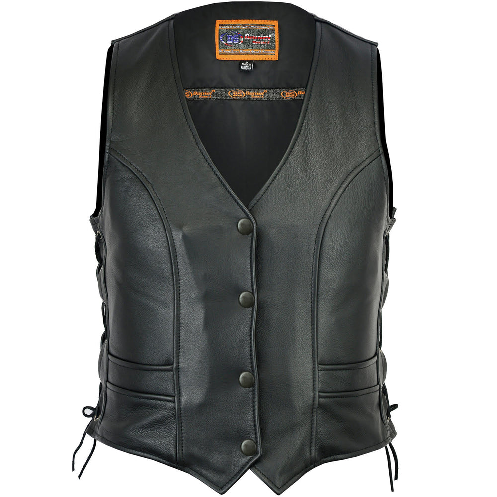 DS271 Women's Stylish Full Cut Vest Women's Vests Virginia City Motorcycle Company Apparel 