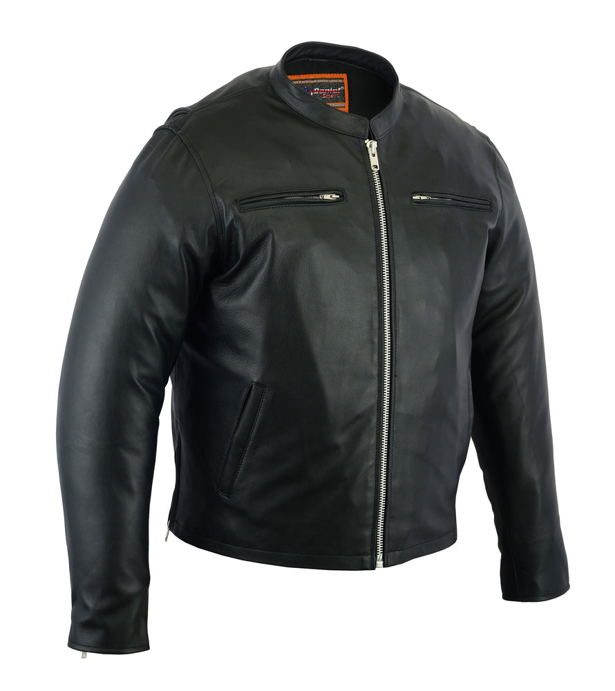DS714 Men's Sporty Cruiser Jacket Men's Leather Motorcycle Jackets Virginia City Motorcycle Company Apparel 