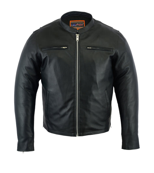 DS714 Men's Sporty Cruiser Jacket Men's Leather Motorcycle Jackets Virginia City Motorcycle Company Apparel 