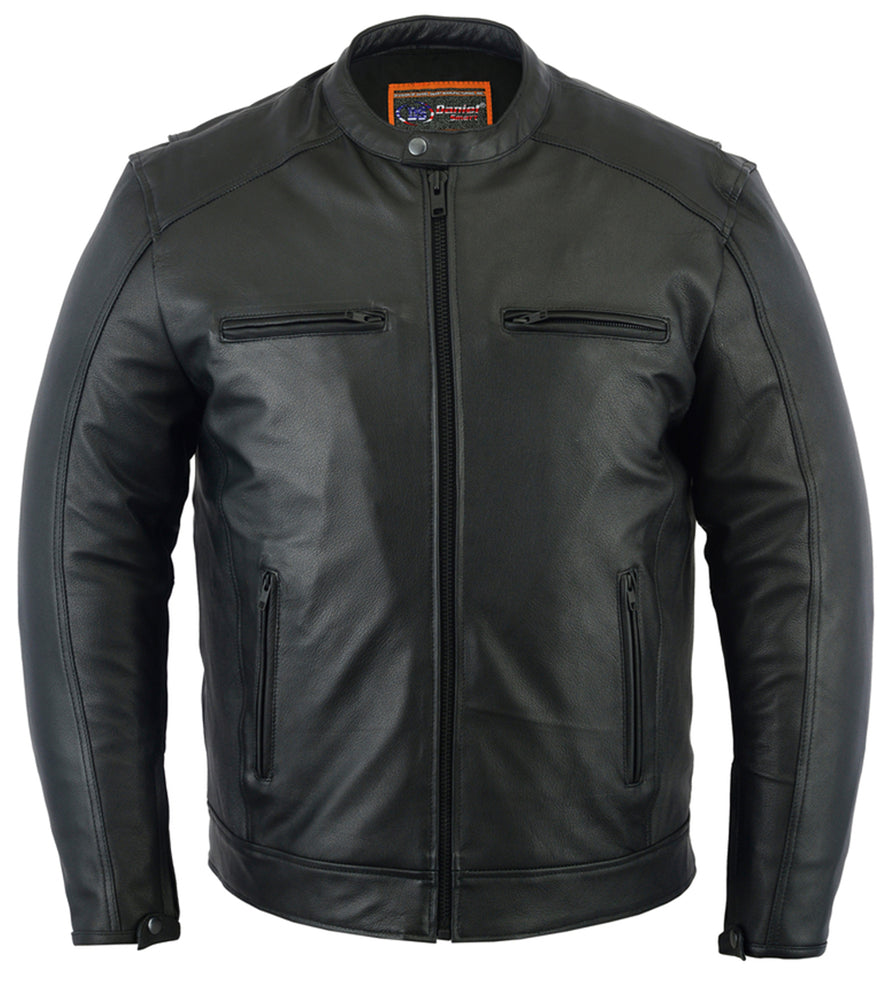 DS735 Men's Cruiser Jacket Men's Leather Motorcycle Jackets Virginia City Motorcycle Company Apparel 