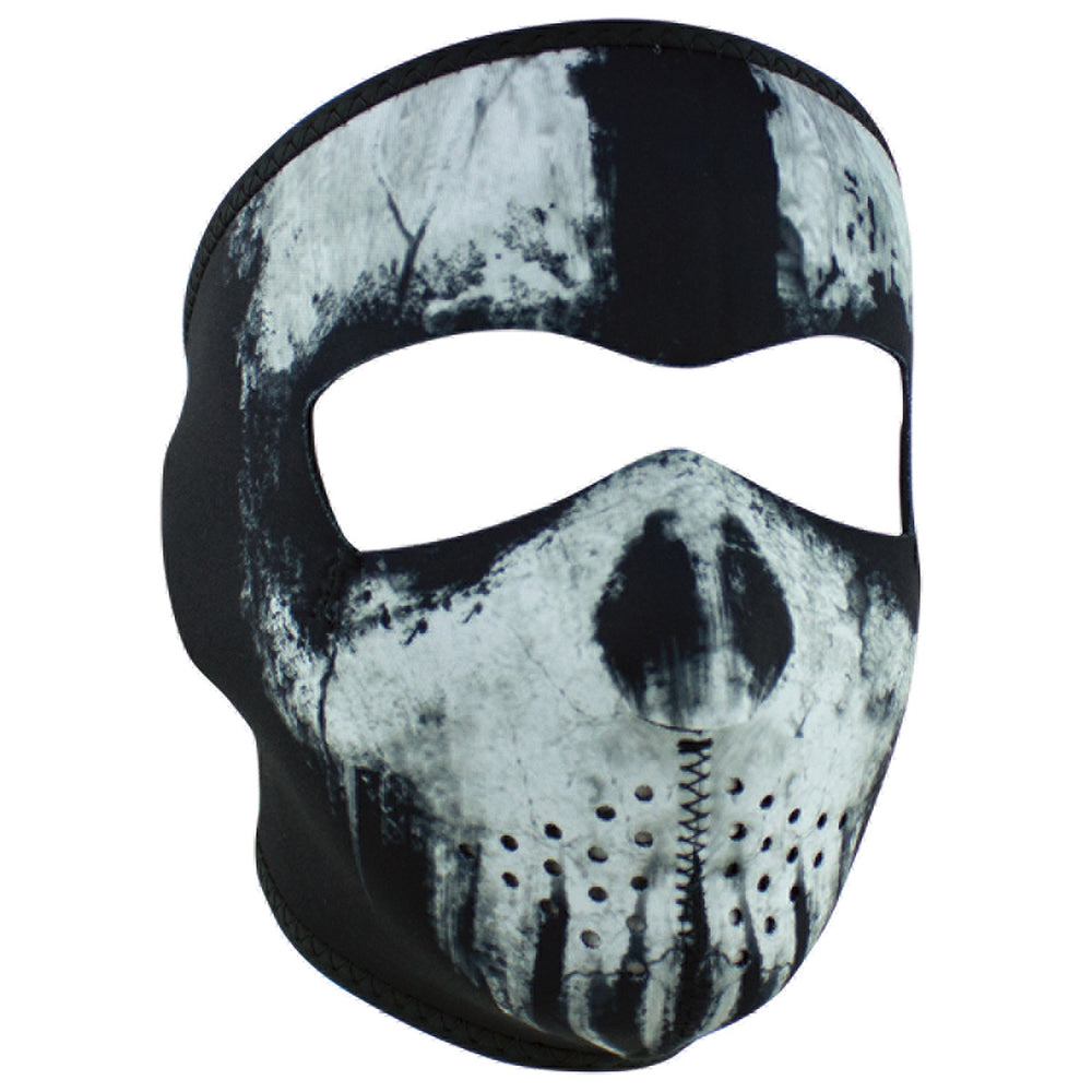 WNFM409 ZAN® Full Mask- Neoprene- Skull Ghost Full Facemasks Virginia City Motorcycle Company Apparel 
