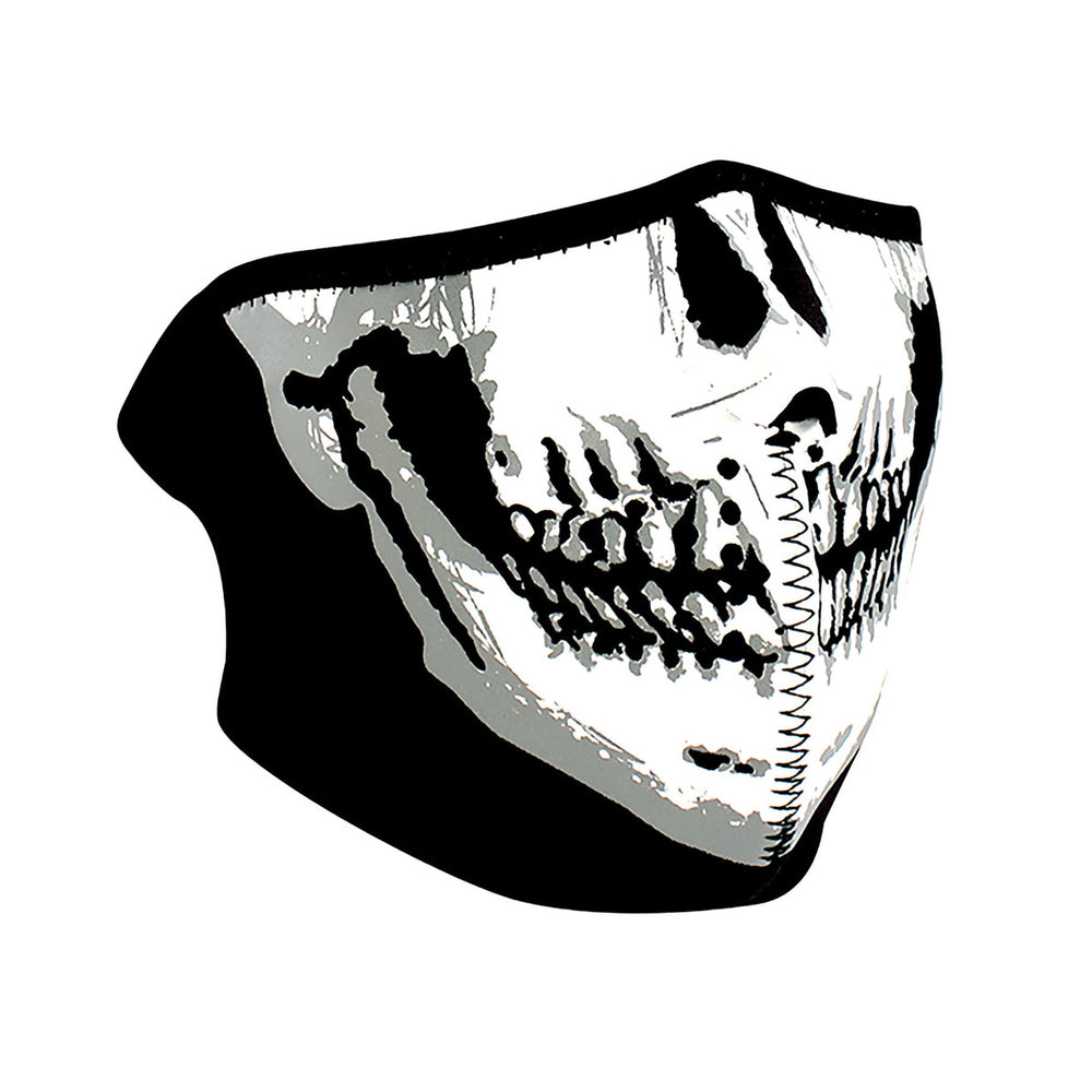 WNFM002H ZAN® Half Mask- Neoprene- Skull Face Half Facemasks Virginia City Motorcycle Company Apparel 
