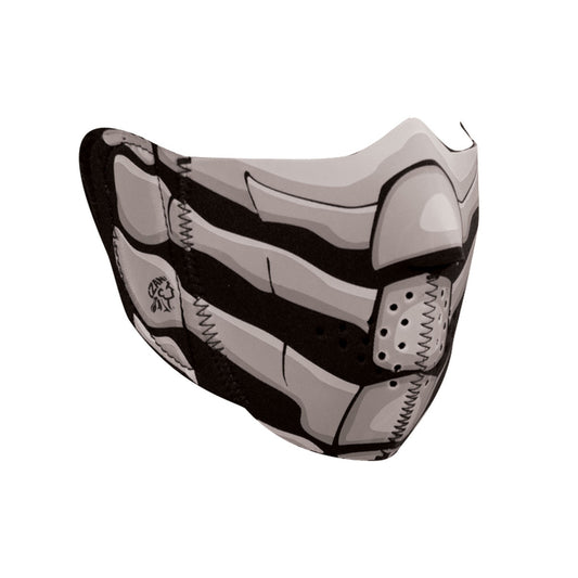 WNFM168HG ZAN® Half Mask- Neoprene- Bone Breath- Glow in the Dark Half Facemasks Virginia City Motorcycle Company Apparel 
