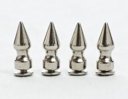 J153 Chrome 1 1/8" Spikes- 4 per Pack Spikes/ Beads Virginia City Motorcycle Company Apparel 