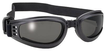 4520 Nomad Goggle Black Frame- Smoke Lens Goggles Virginia City Motorcycle Company Apparel 
