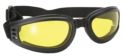 45212 Nomad Goggle Black Frame- Yellow Lens Goggles Virginia City Motorcycle Company Apparel 