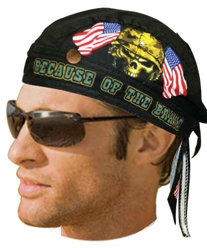 HW2607 Headwrap Land of the Free Headwraps Virginia City Motorcycle Company Apparel 