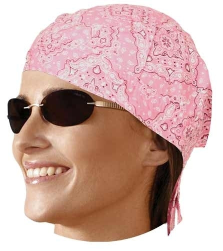 HW2615 Headwrap Paisley Pink Headwraps Virginia City Motorcycle Company Apparel 