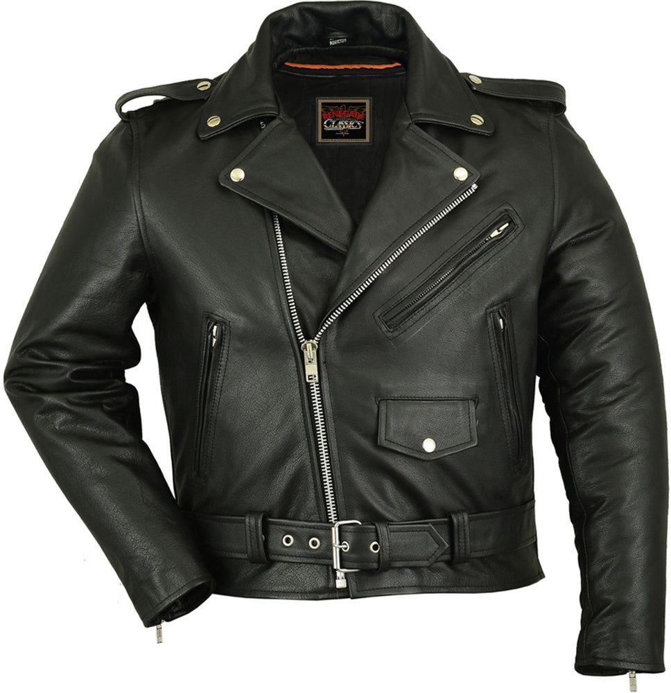 RC730 Men's Classic Plain Side Police Style Jacket Men's Jacket Virginia City Motorcycle Company Apparel in Nevada USA