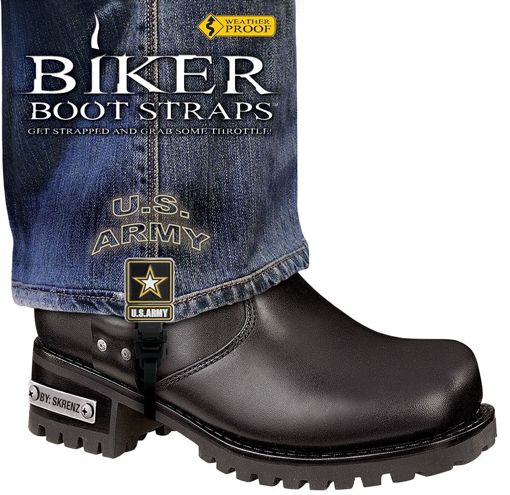 BBS/UA6 Weather Proof- Boot Straps- US Army- 6 Inch Biker Boot Straps Virginia City Motorcycle Company Apparel 