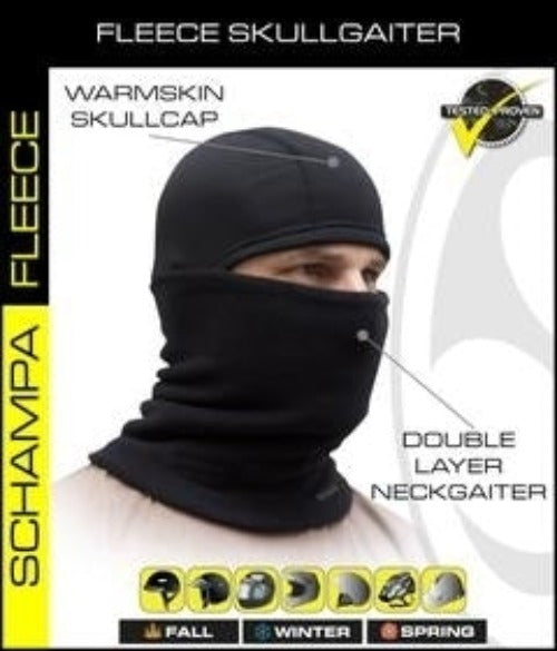 NG003 Double Layer Fleece Neckgaiter w/ Warmskin Skullcap Head/Neck/Sleeve Gear Virginia City Motorcycle Company Apparel 