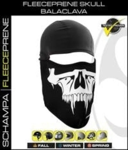BLCLV100 Fleeceprene Skull Balaclava Head/Neck/Sleeve Gear Virginia City Motorcycle Company Apparel 