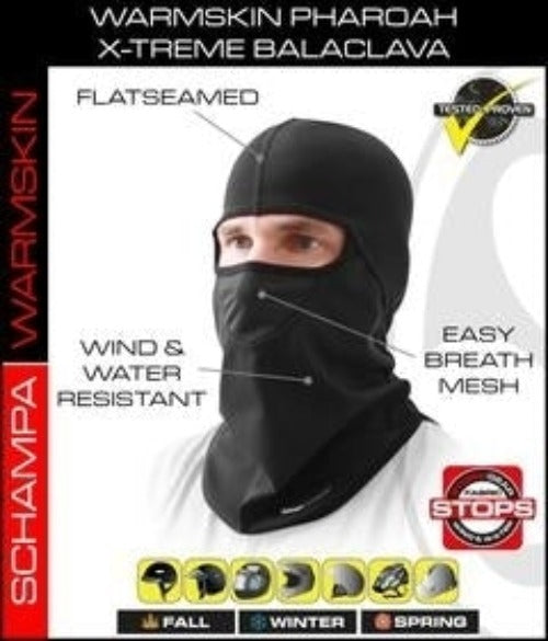 BLCLV011 Pharoah Deluxe II Balaclava- StormGear Botton- WarmSkin Top Head/Neck/Sleeve Gear Virginia City Motorcycle Company Apparel 