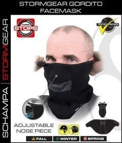VNG004 StormGear Gorditi Facemask w/ Velcro Closure/ Nose Opening Head/Neck/Sleeve Gear Virginia City Motorcycle Company Apparel 