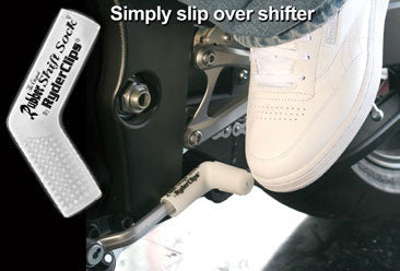 RSS-GLO/WHITE Rubber Shift Sock- Glo-White Rubber Shift Sock Virginia City Motorcycle Company Apparel 