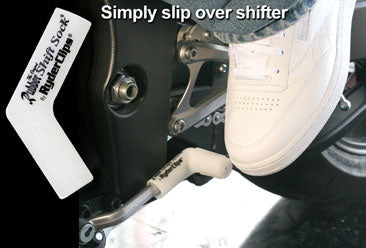 RSS-WHITE Rubber Shift Sock- White Rubber Shift Sock Virginia City Motorcycle Company Apparel 