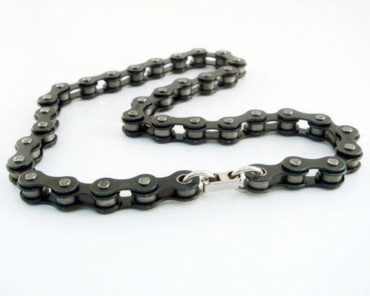 A321N Bike Chain Choker- Black Necklaces/ Chokers Virginia City Motorcycle Company Apparel 