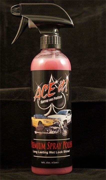 101-ACEIT Ace It Premium Spray Polish- 16oz Bike Cleaners Virginia City Motorcycle Company Apparel 