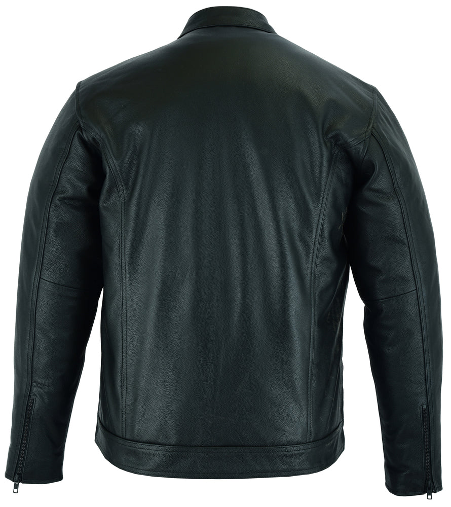 DS788 Men's Full Cut Leather Shirt with Zipper/Snap Front Men's Leather Motorcycle Jackets Virginia City Motorcycle Company Apparel 