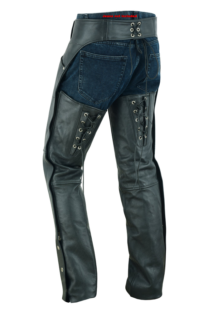 DS442 Women's Classic Hip Chap Women's Chaps & Pants Virginia City Motorcycle Company Apparel 