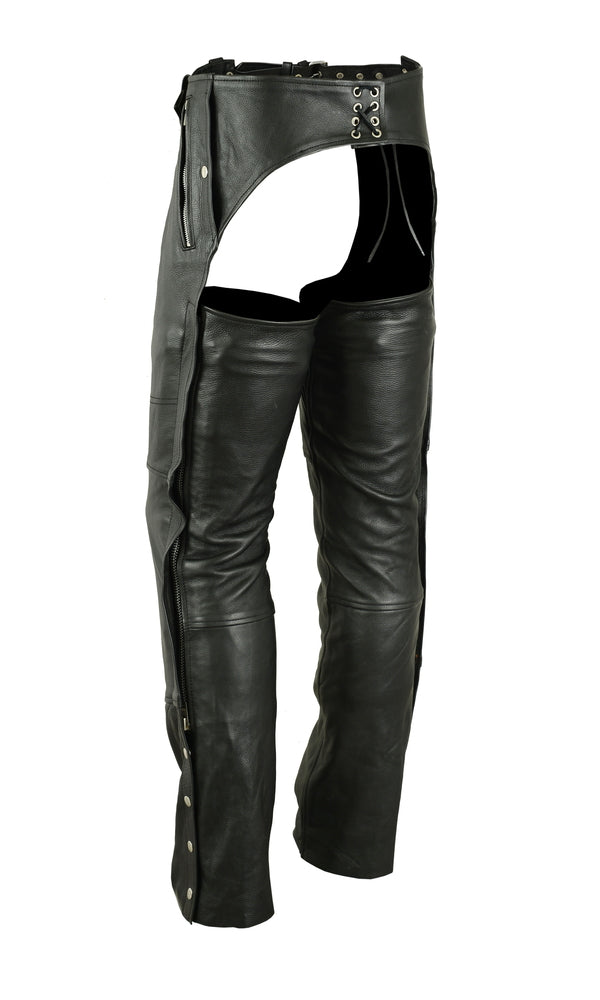 DS476 Unisex Double Deep Pocket Thermal Lined Chaps Unisex Chaps & Pants Virginia City Motorcycle Company Apparel 