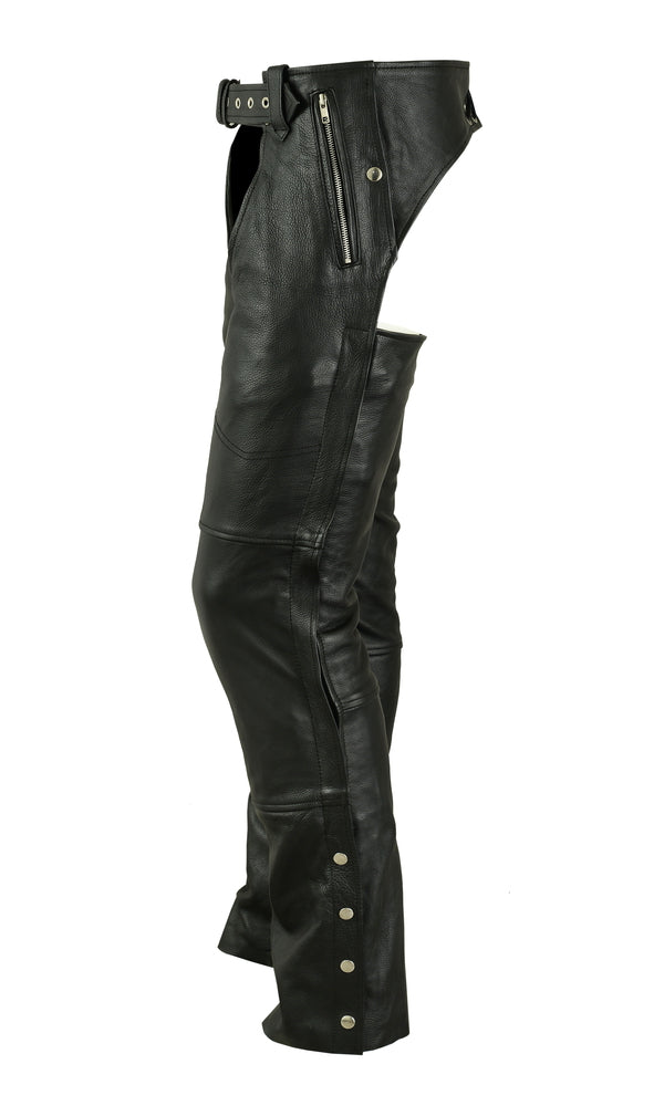 DS476 Unisex Double Deep Pocket Thermal Lined Chaps Unisex Chaps & Pants Virginia City Motorcycle Company Apparel 