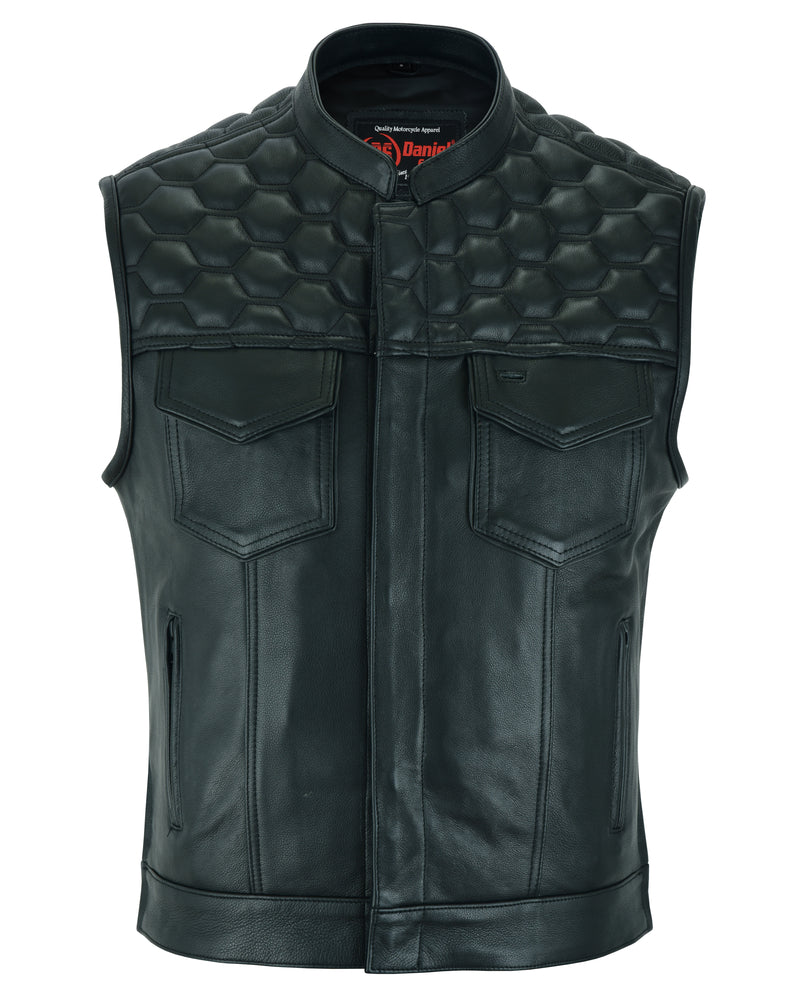 DS198 Black Horse Men's Vests Virginia City Motorcycle Company Apparel 