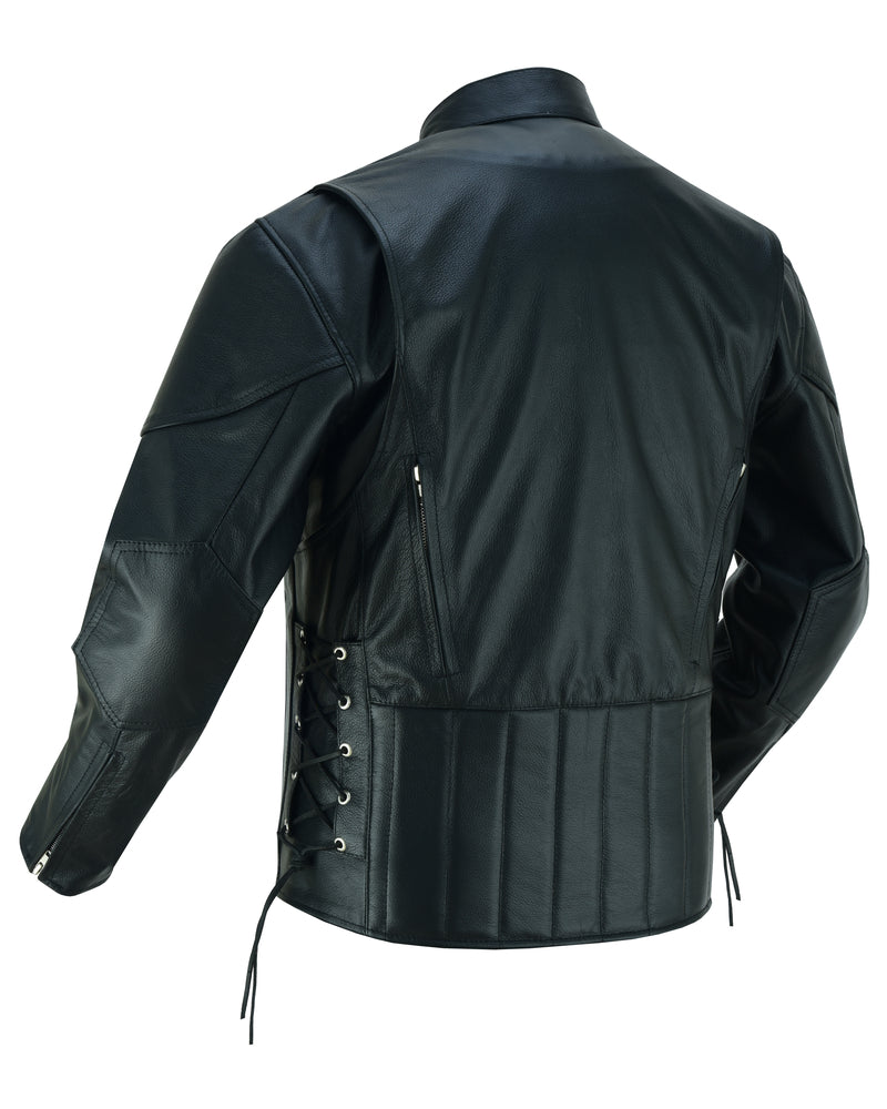 AM727 Knucklehead Men's Leather Motorcycle Jackets Virginia City Motorcycle Company Apparel 