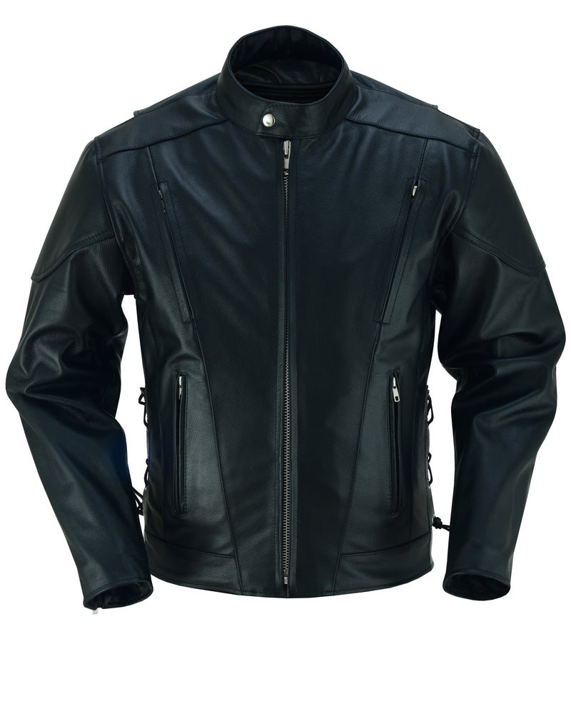 AM727 Knucklehead Men's Leather Motorcycle Jackets Virginia City Motorcycle Company Apparel 