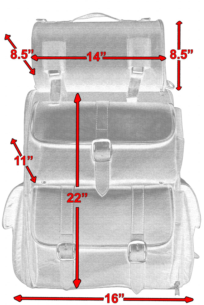 DS391 Updated Touring Sissy Bar Bag Sissy Bar Bags Virginia City Motorcycle Company Apparel 