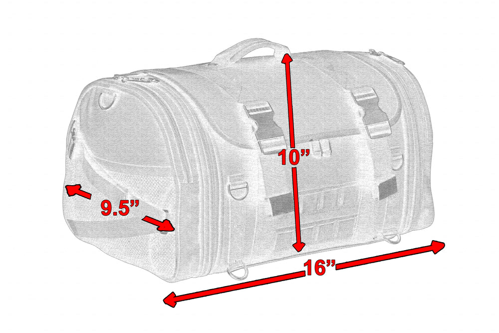 DS379 Modernize Cruising Premium Roll Bag Sissy Bar Bags Virginia City Motorcycle Company Apparel 