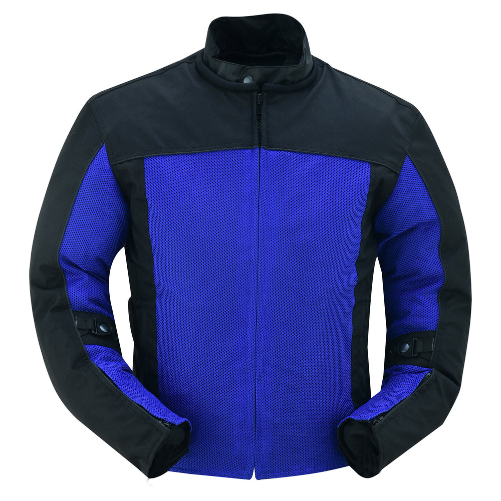 DS4641 Cross Wind - Blue Men's Jacket Virginia City Motorcycle Company Apparel 