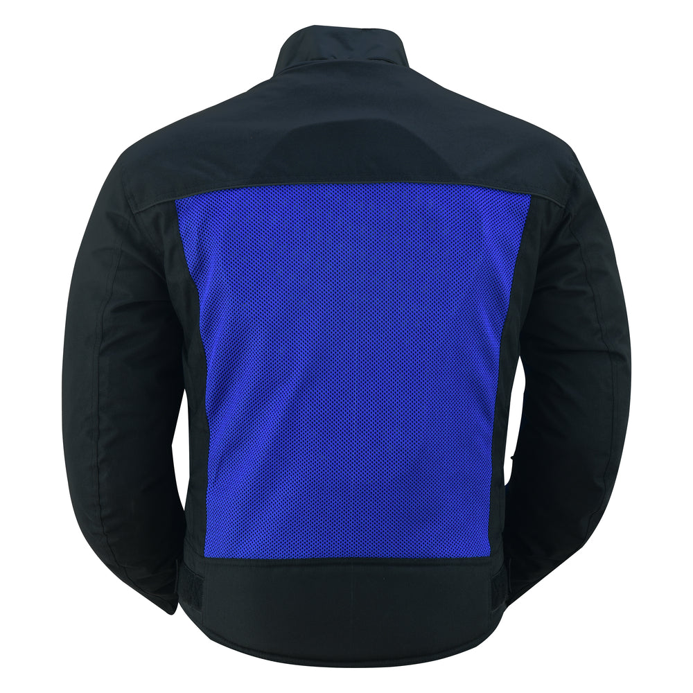 DS4641 Cross Wind - Blue Men's Jacket Virginia City Motorcycle Company Apparel 