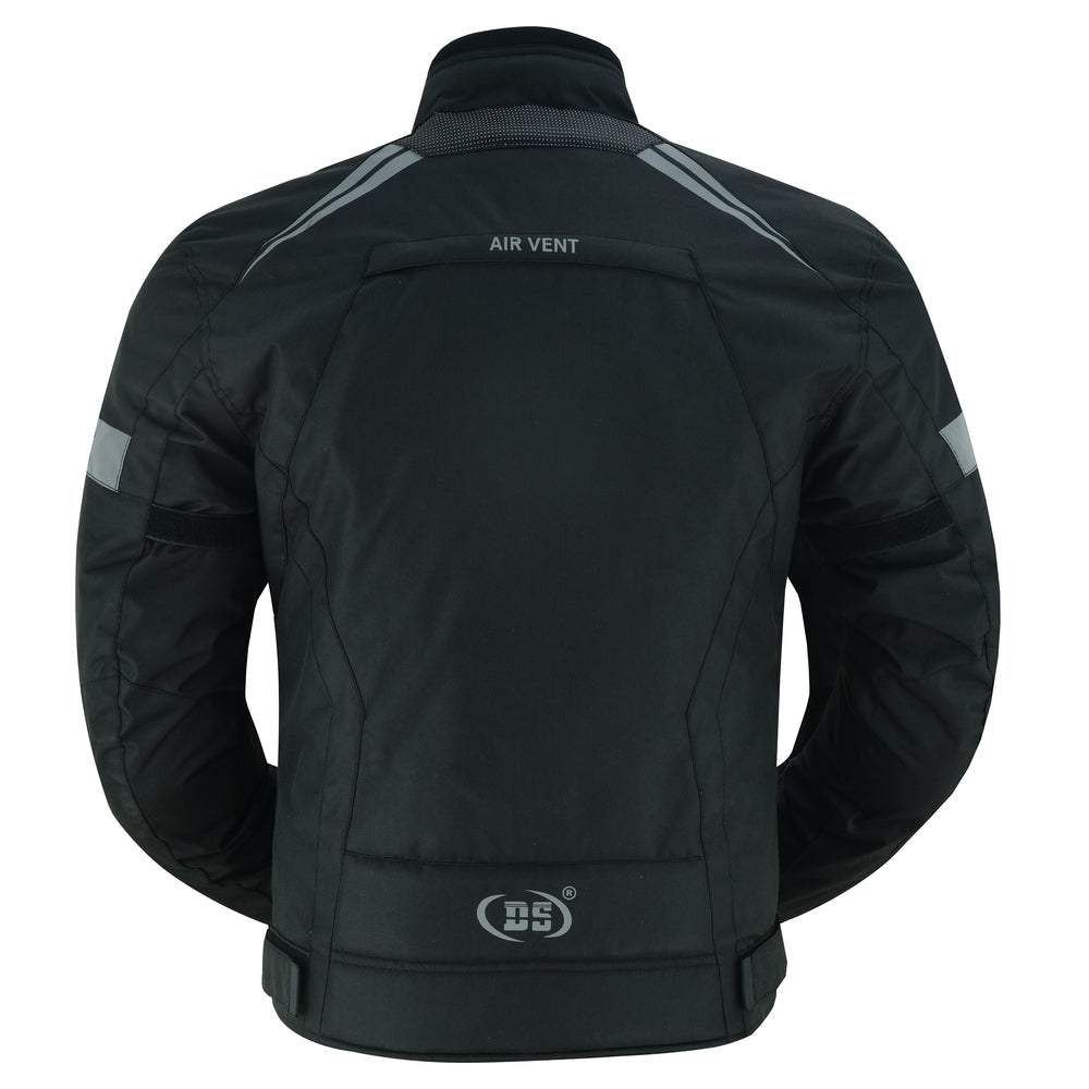 DS4610 Flight Wings - Black Textile Fabric Motorcycle Jacket for Men Men's Jacket Virginia City Motorcycle Company Apparel 