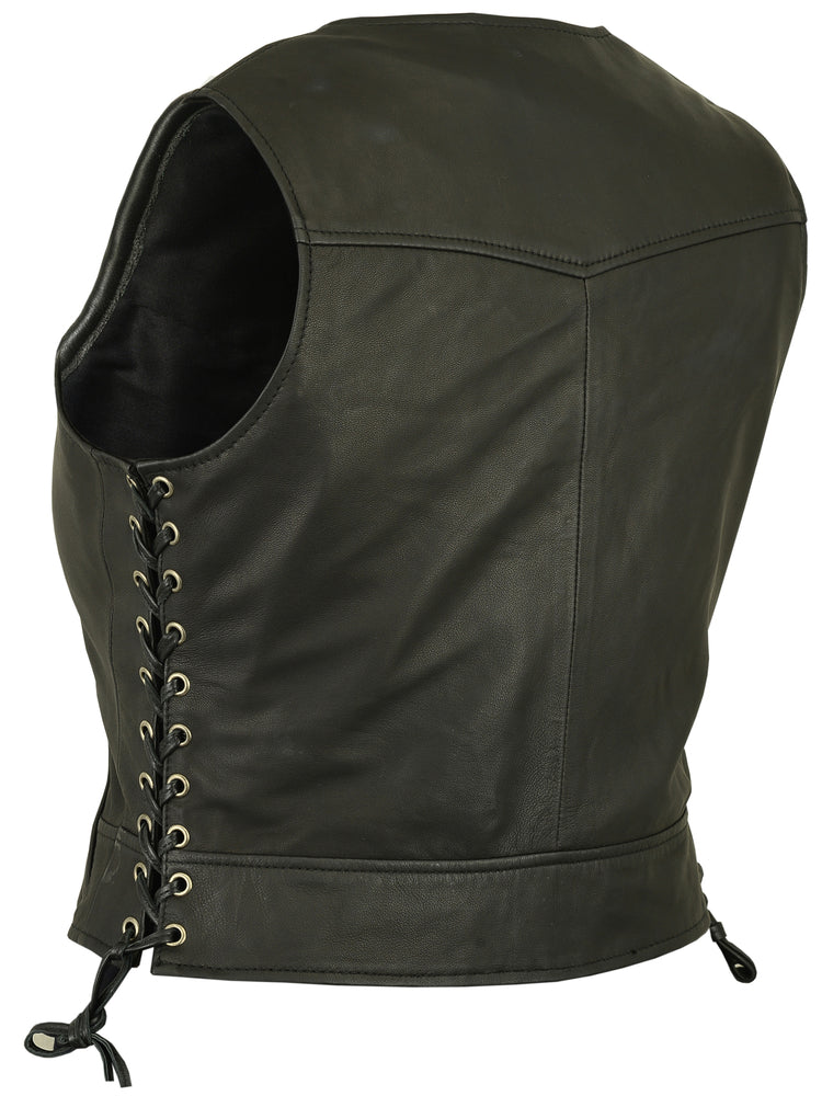 RC242 Women's Stylish Lightweight Vest Women's Leather Vests Virginia City Motorcycle Company Apparel in Nevada USA