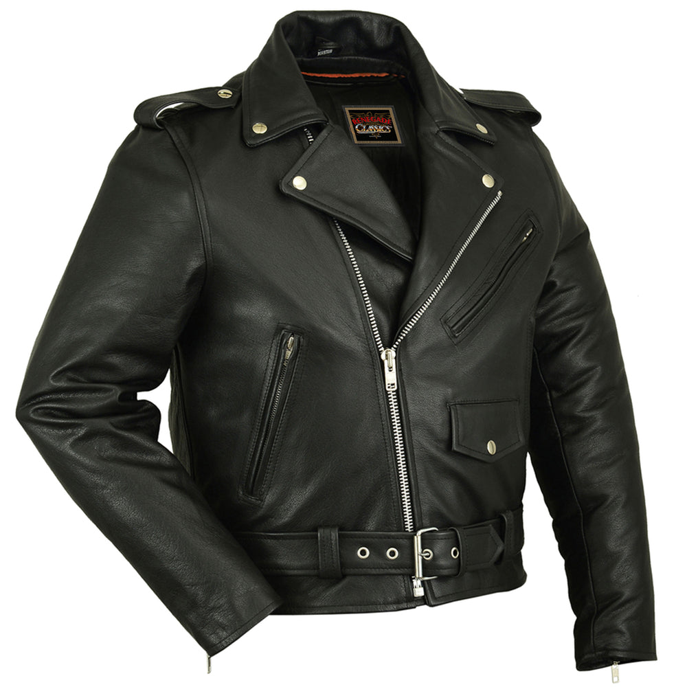 RC730 Men's Classic Plain Side Police Style Jacket Men's Jacket Virginia City Motorcycle Company Apparel in Nevada USA