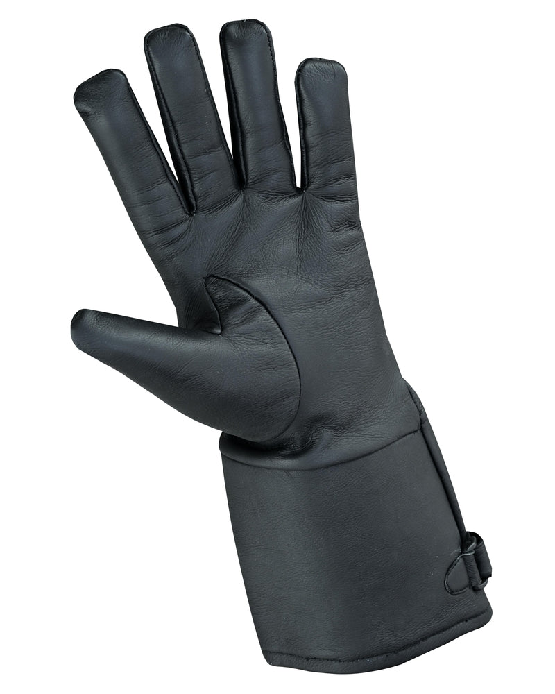 The Storm Breaker - Men's Gauntlet Leather Gloves - DS27 Men's Gauntlet Gloves Virginia City Motorcycle Company Apparel in Nevada USA