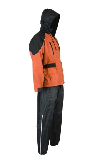 DS591OR Rain Suit (Orange) Rain Suits Virginia City Motorcycle Company Apparel 