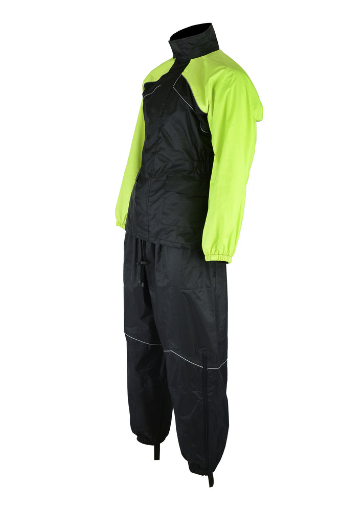 DS592HV Rain Suit (Hi-Viz Yellow) Rain Suits Virginia City Motorcycle Company Apparel 