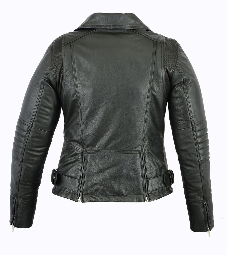 DS835 Women's Updated Lightweight Stylish M/C Jacket Women's Leather Motorcycle Jackets Virginia City Motorcycle Company Apparel 