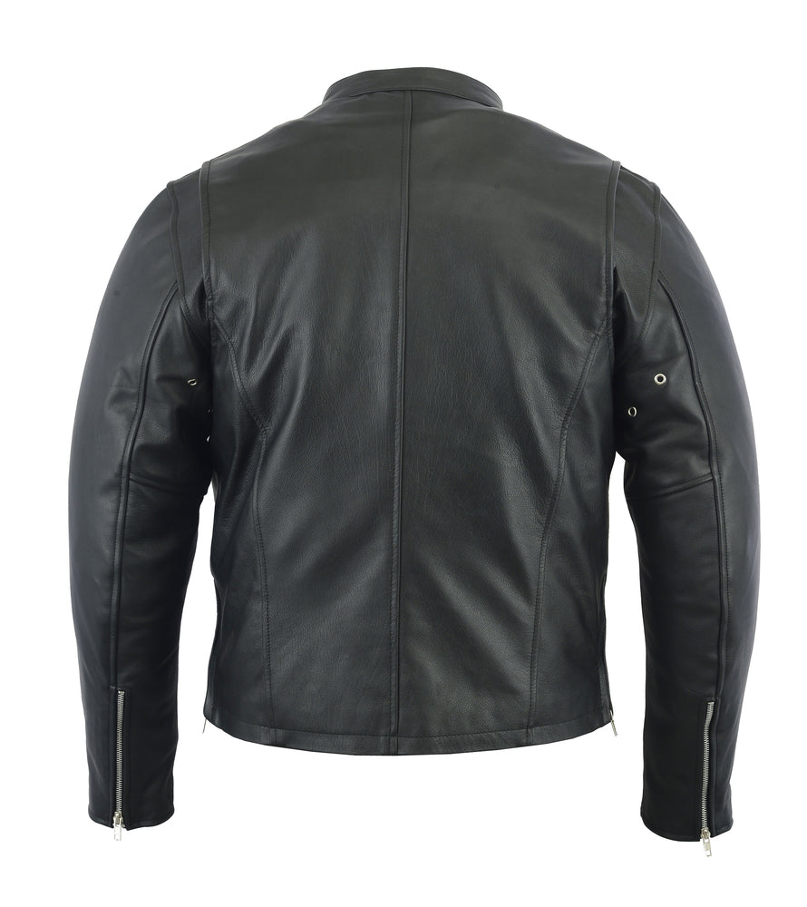 DS714 Men's Sporty Cruiser Jacket Men's Leather Motorcycle Jackets Virginia City Motorcycle Company Apparel 