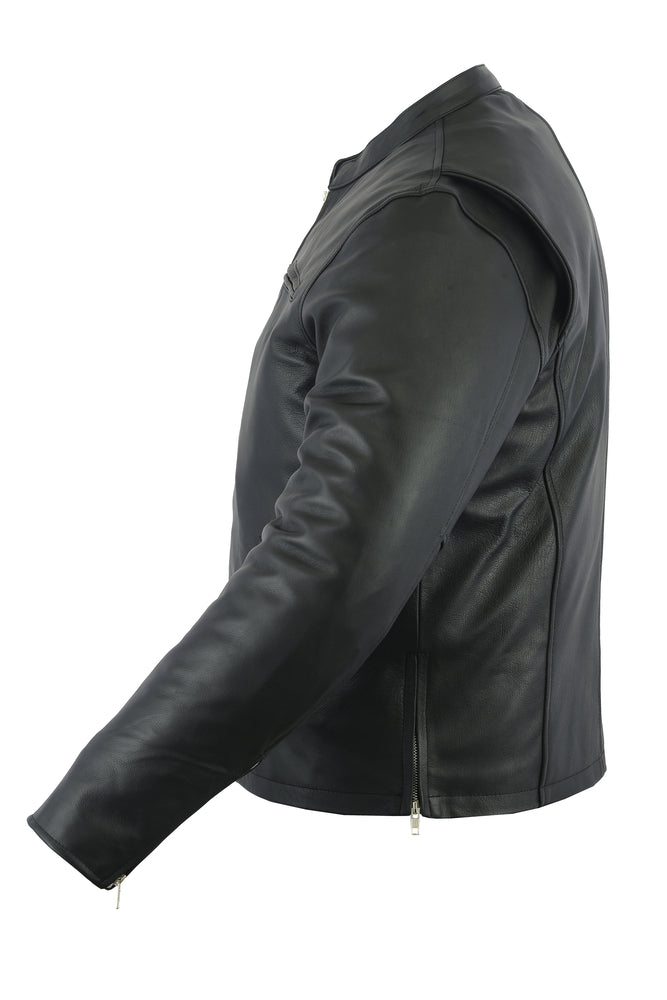 DS714 Men's Sporty Cruiser Jacket Men's Leather Motorcycle Jackets Virginia City Motorcycle Company Apparel 